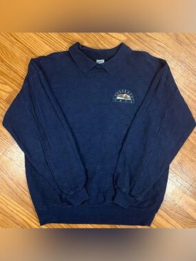 Vintage Colorado Vail Embroidered Crewneck Sweatshirt Navy 90s Ski Resort Small
